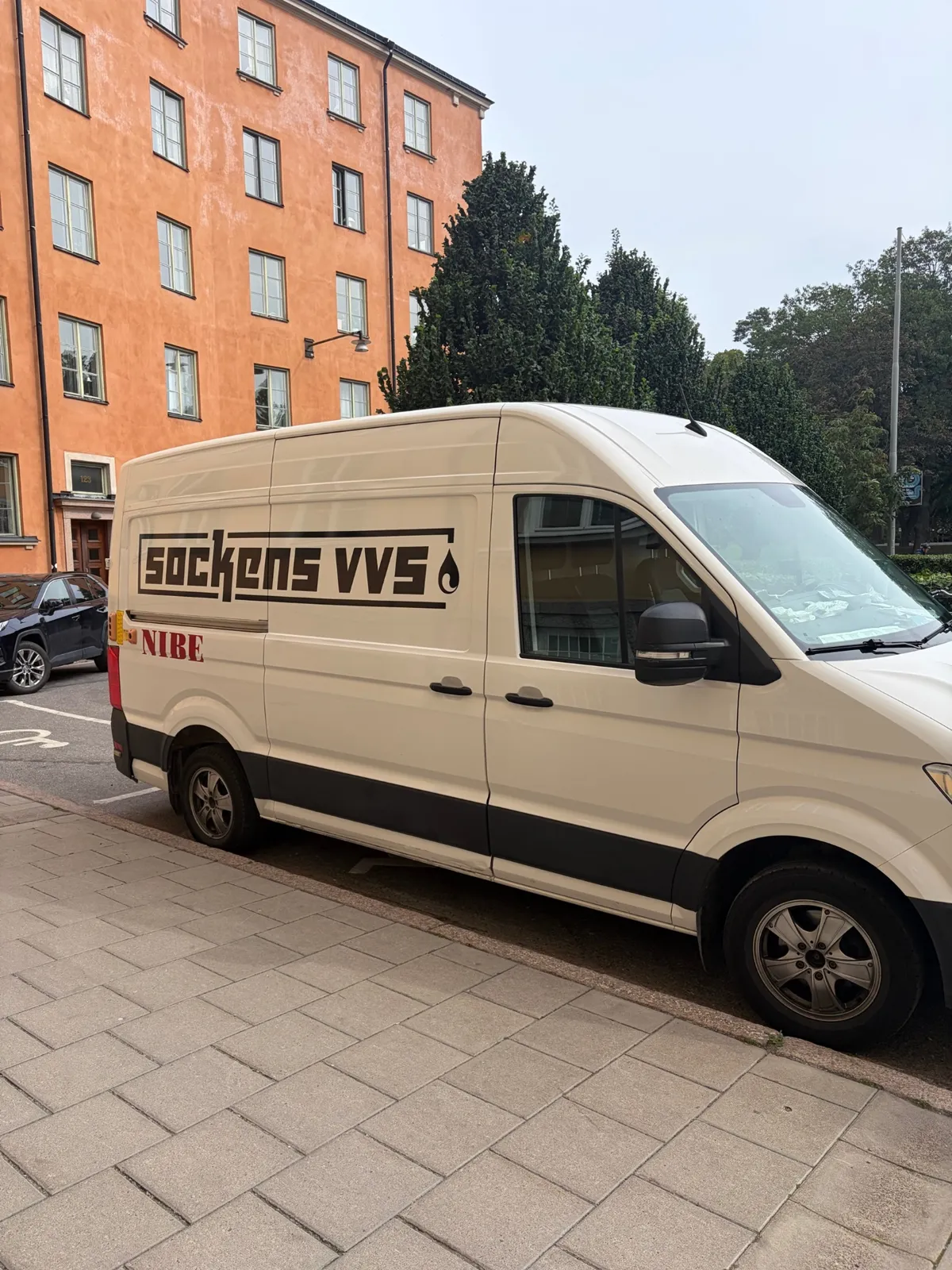 Sockens VVS servicebil i Stockholm